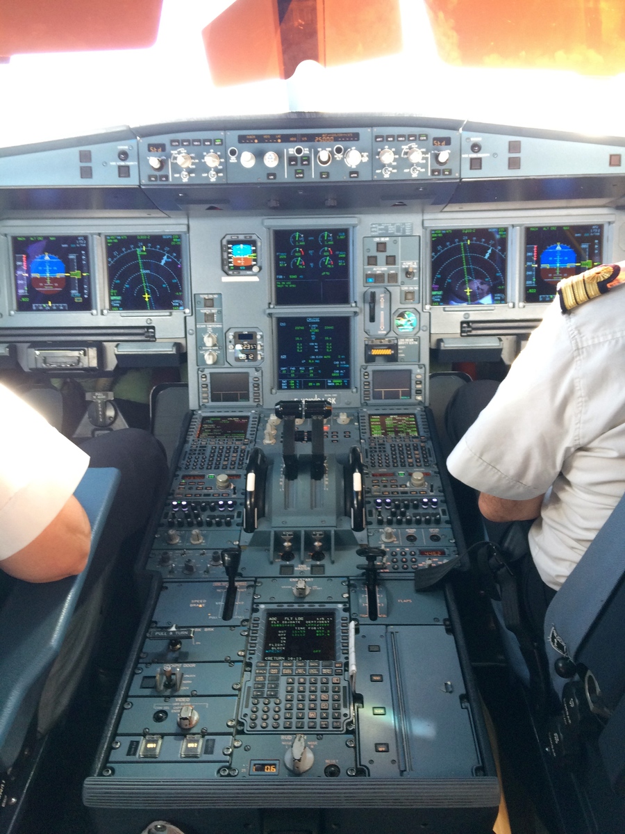 Dans le cockpit d'un airbus A330