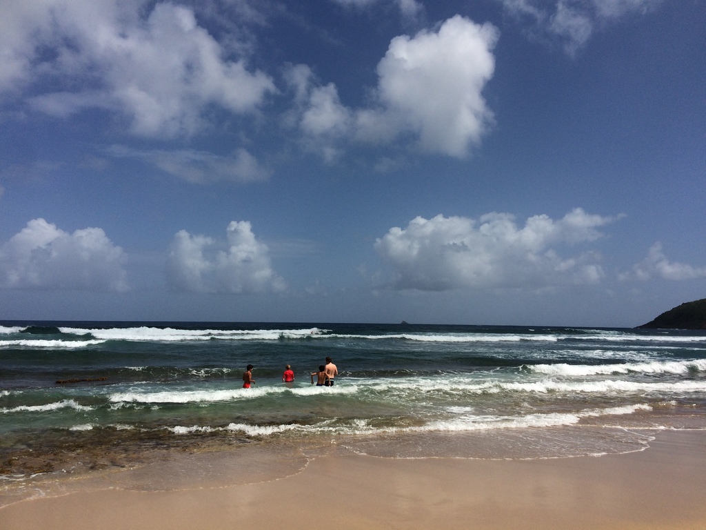 Plage des surfeurs à Anse Bonneville en Martinique