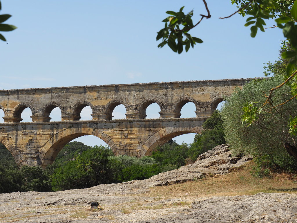 Le Pont du Gard au calme