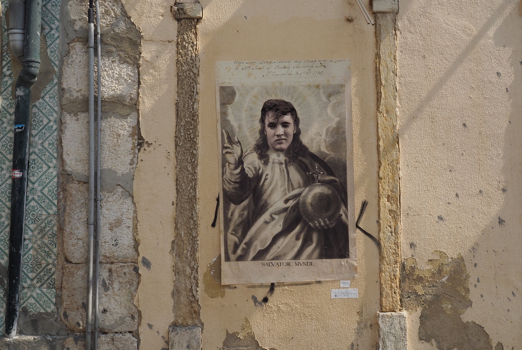 Elvis Presley - Street art dans l'Alfama à Lisbonne