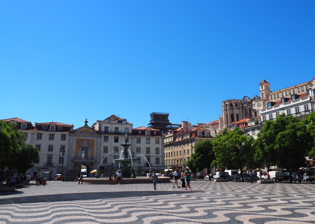 Praça Dom Pedro IV à Lisbonne
