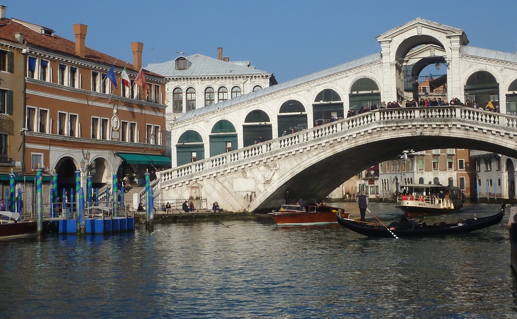 Venise en hiver, le pont du Rialto