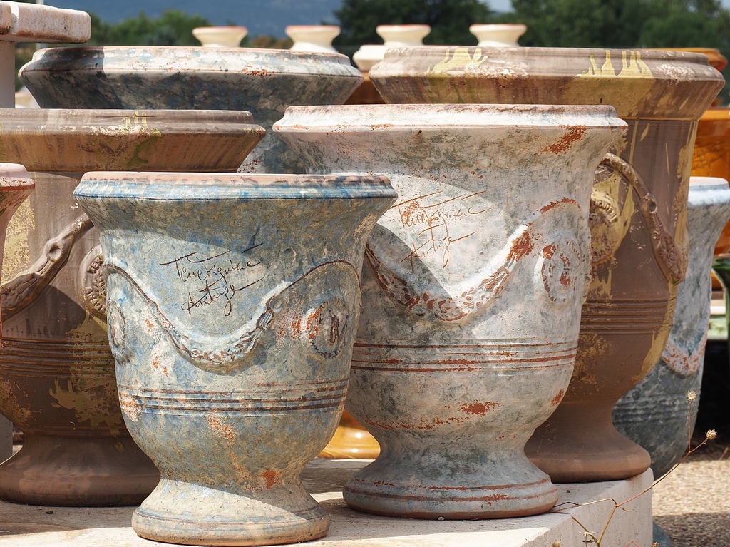 La Bambouseraie à Anduze, vases Anduze, la poterie Terre Figuière