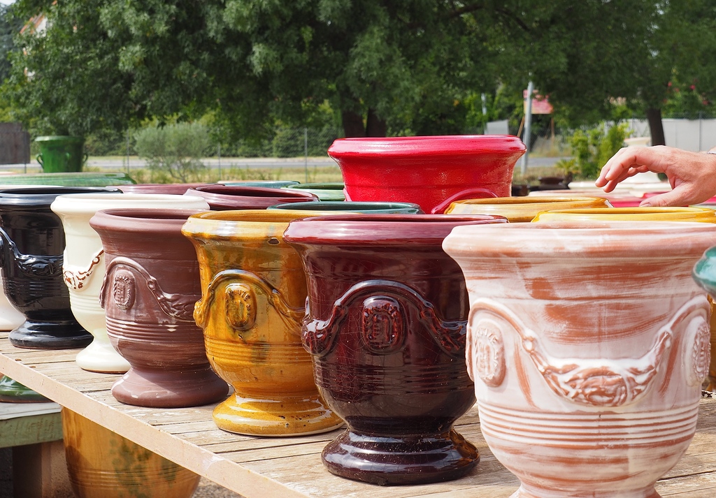 La Bambouseraie à Anduze, vases Anduze, la poterie Terre Figuière