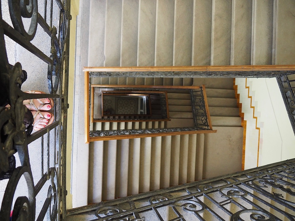 Visite de Budapest en famille, itinéraire sur 5 jours. La cage d'escalier !
