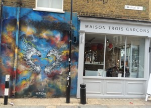 street art sur Chance street à Londres