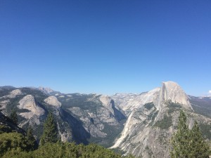 Vue sur le Half Dome à Yosemite en Californie