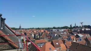 Vue sur les toits de Bruges de "Die Halve Maan"