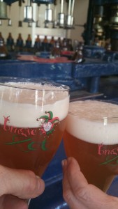 Bières post visite de "Die Halve Maan" à Bruges