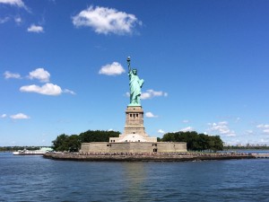 Statue de la Liberté (vue du ferry) à New York