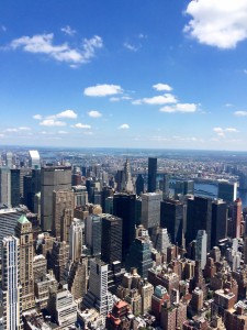 Vue époustouflante de New York du haut de l'Empire State Building