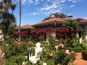 Les jardins de Hearst Castle à San Simeon en Californie