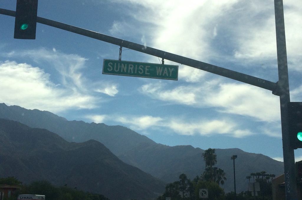 Palm Springs en Californie-sunrise way