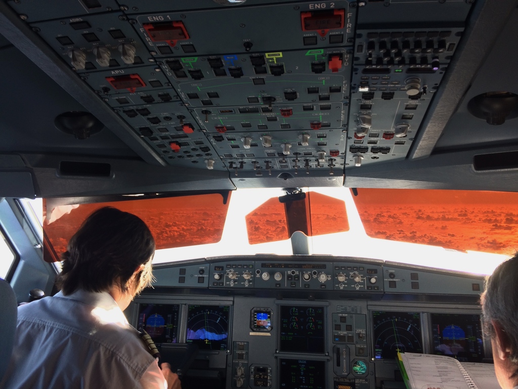 Dans le cockpit d'un airbus A330