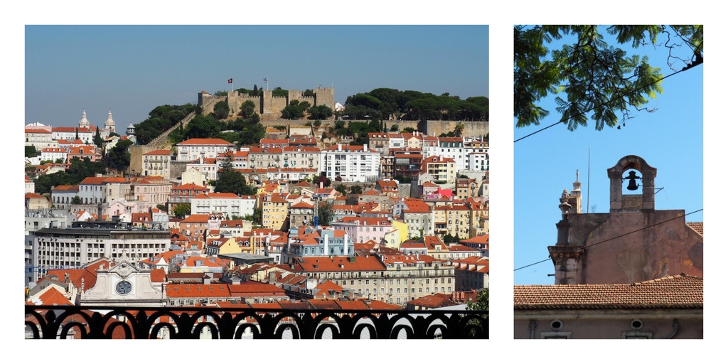Vue du miradouro Sao pedro de Alcantara à Lisbonne