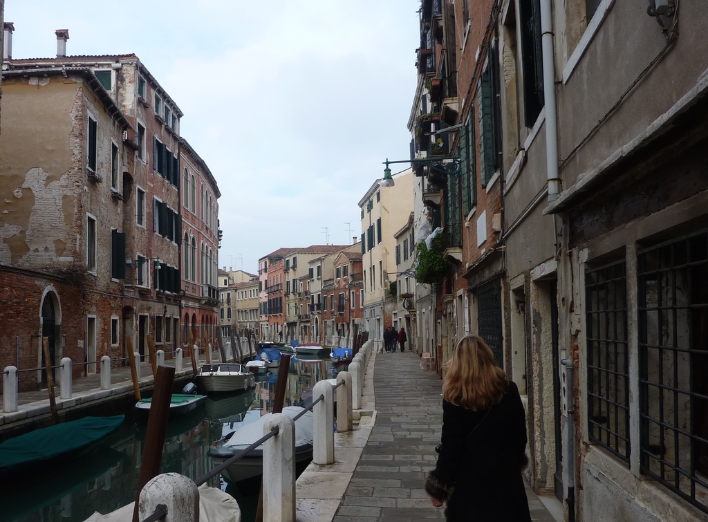 Venise en hiver, les canaux