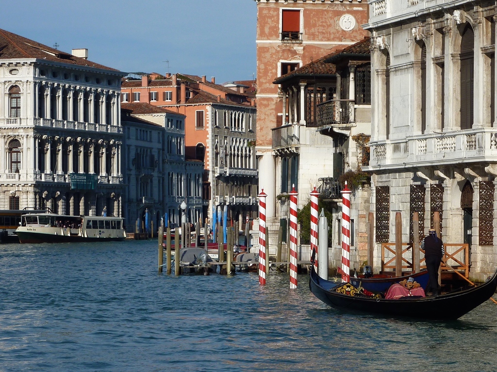 Venise en hiver, les canaux