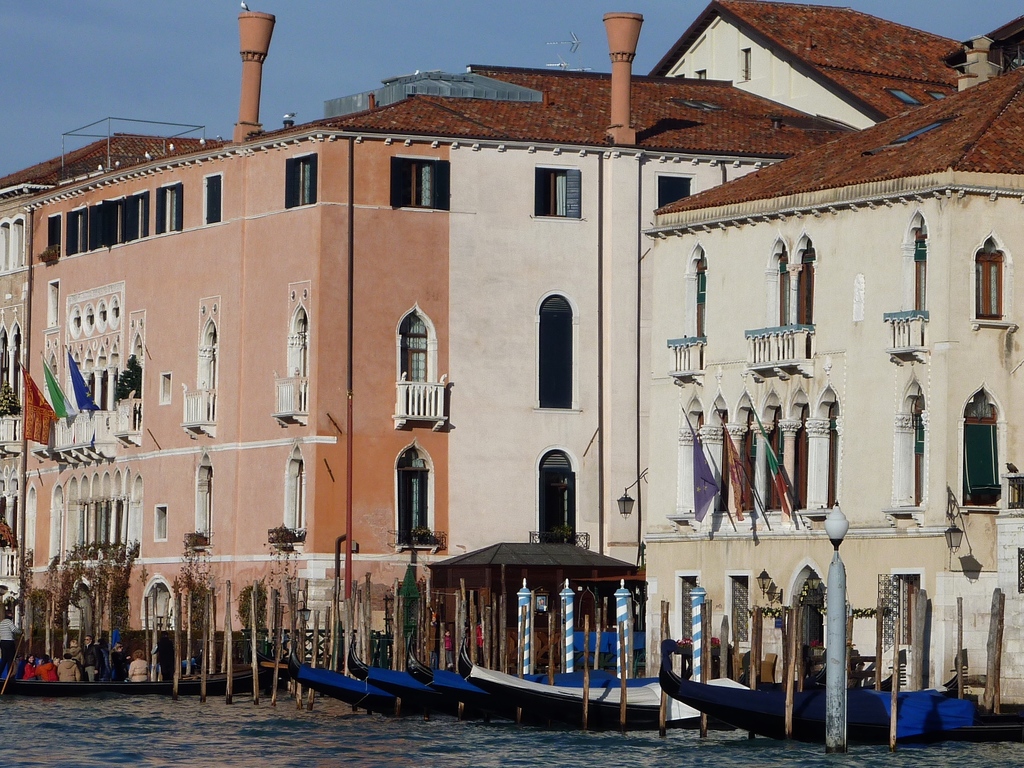 Venise en hiver, vue sur l'hôtel Danielli