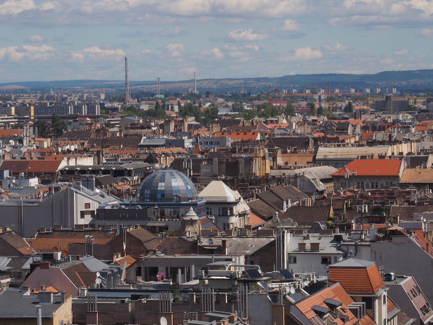 Visiter Budapest en famille, itinéraire sur 5 jours -Vue du haut de la Basilique Saint-Etienne