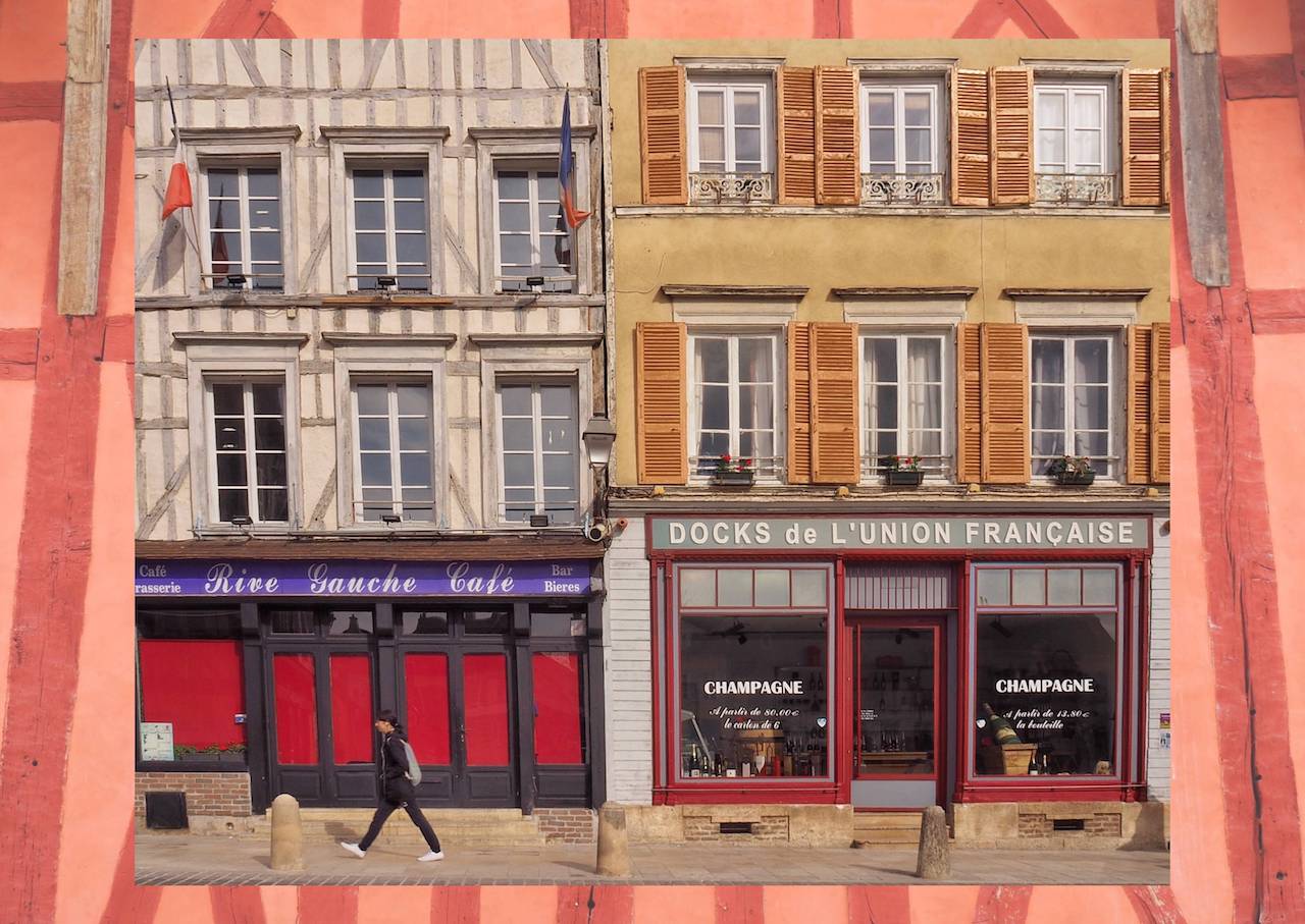 Week-end en Aube en Champagne - façades colorées de Troyes